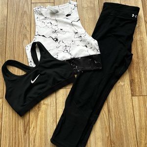 Adidas, Nike, & Under Armour workout clothing
